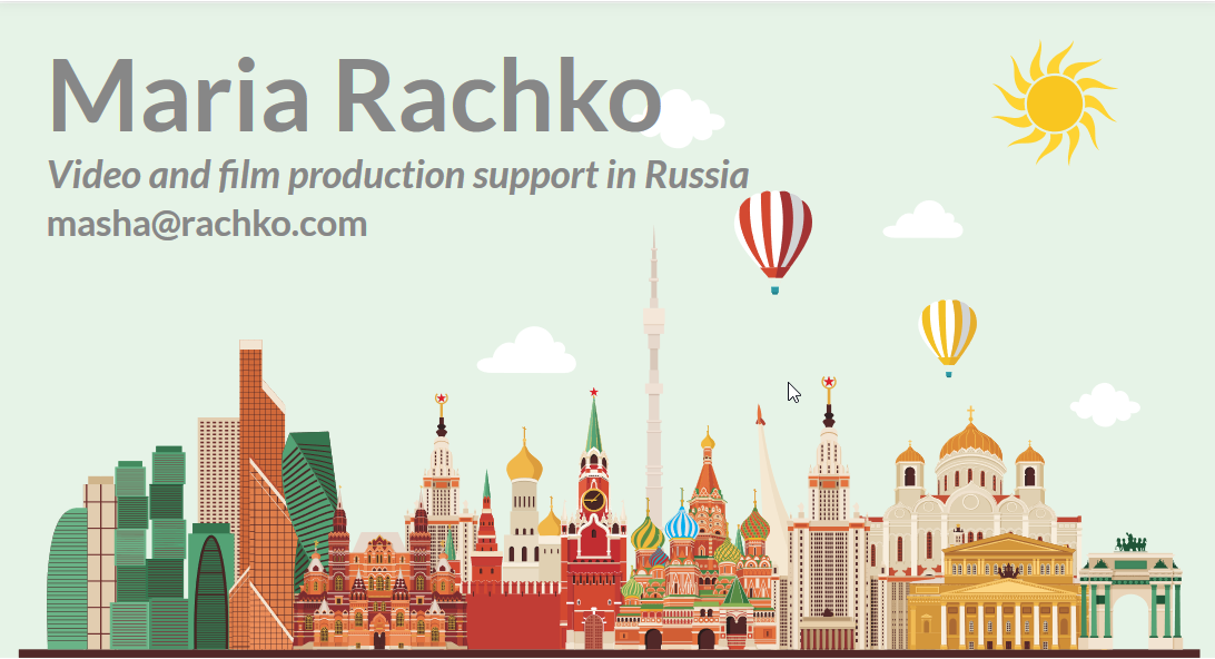 Moscow Russia fixer english speaking video producers